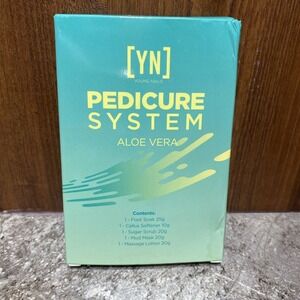 Young Nails YN Pedicare System Aloe Vera‎ 5 Items In Kit New Foot Soak Scrub
